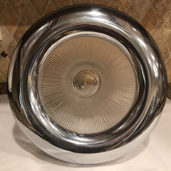 Rare Retired Nambe Metal Crystal Sunburst Vase - Picture 5 of 9